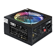 Блок питания 800W ExeGate EVO800-LT (ATX, APFC, 12cm RGB fan, 24pin, (4+4)pin, PCI-E, 5xSATA, 3xIDE, FDD, black)