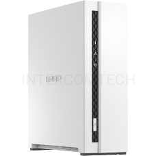 Сетевое хранилище SMB QNAP TS-133 NAS 1 HDD tray. ARM 4-core Cortex-A55 1.8GHz, ram 2 GB (max), 1x1GbE, 1xUSB 2.0 port,1xUSB 3.2 Gen 1