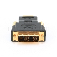 Адаптер (переходник) Gembird  HDMI-DVI A-HDMI-DVI-1, 19M/19M, золотые разъемы, пакет 