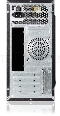 Корпус с блоком питания 450Вт. Сase Forza mATX, 450W, 2xUSB3.0, Black, w/o FAN, 12 cm fan PSU, power cord
