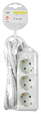 Удлинитель 3х3м с заземл. 16А IP20 У03 2P+PE ИЭК WYP10-16-03-03-Z-N