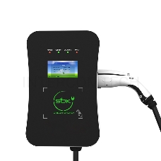 Зарядная станция S'OK Green Energy M3W Series Wallbox EV Charger SM3W10732542-7wf, 1-phase,  7kw (32a/ 220v), ocpp 1.6j, rfid, wifi, lan, ip54, кабель 7.5м