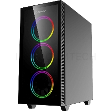 Корпус GameMax Draco XD MFG A363-TA (ATX,Зак.стекл, USB 3.0, 4*120мм вент.+ ARGB контроллер,без БП)
