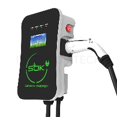 Зарядная станция SOK Green Energy M3W Series Wallbox EV Charger SM3W31116542-5, 3-phase, 11kw (16a/ 380v), ocpp 1.6j, уровень защиты ip54, кабель 5м