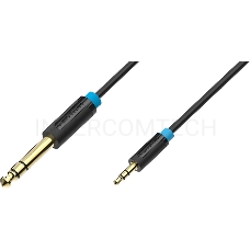 Кабель Vention аудио Jack 6,5 mm M/ 3,5 M - 5 м BABBJ