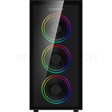 Корпус GameMax Draco XD MFG A363-TA (ATX,Зак.стекл, USB 3.0, 4*120мм вент.+ ARGB контроллер,без БП)