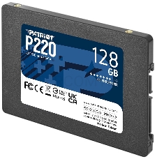 Накопитель SSD Patriot P220 128GB, SATA 2.5, P220S128G25, 550/480, RET