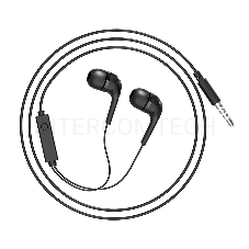 Проводные наушники-вставки с микрофоном Hoco M40 Black