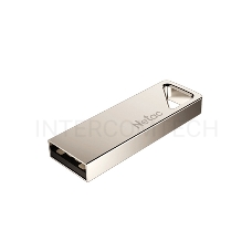 Флеш Диск Netac U326 8Gb <NT03U326N-008G-20PN>, USB2.0, металлическая плоская