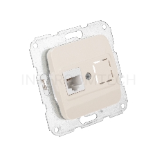 Розетка Компьютер DEA RJ45 с/у мех. Беж KRANZ