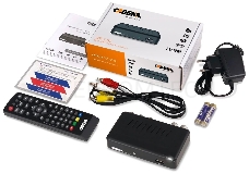 Ресивер DVB-T2 Cadena CDT-1712 (TC) черный