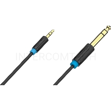 Кабель Vention аудио Jack 6,5 mm M/ 3,5 M - 5 м BABBJ