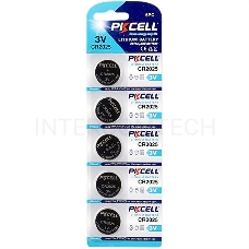 Литиевый элемент питания PKCELL CR2025-5B тип - CR2025 5 шт в блистере
