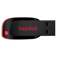 Флеш Диск Sandisk 64Gb Cruzer Blade SDCZ50-064G-B35 USB2.0 черный/красный