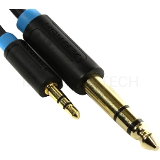 Кабель Vention аудио Jack 6,5 mm M/ 3,5 M - 5 м BABBJ