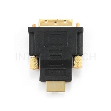 Адаптер (переходник) Gembird  HDMI-DVI A-HDMI-DVI-1, 19M/19M, золотые разъемы, пакет