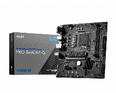Материнская плата MSI PRO B660M-G DDR4 Soc-1700 Intel B660 2xDDR4 mATX AC`97 8ch(7.1) 2.5Gg+VGA+HDMI+DP