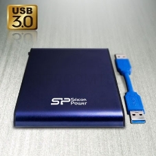 Внешний жесткий диск Silicon Power USB 3.0 1Tb A80 SP010TBPHDA80S3B Armor (5400 об/мин) 2.5