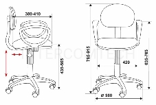 Офисное кресло Бюрократ CH-213AXN/Black кресло (черный 10-11)