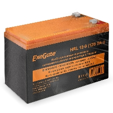 Батарея ExeGate EX285659RUS HRL 12-9 (12V 9Ah 1234W, клеммы F2)