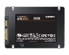 Накопитель SSD Samsung 250GB 870 EVO, V-NAND 3-bit MLC, MGX, 2.5 SATA 6Gb/s, R560/W530, IOPs 98000/88000