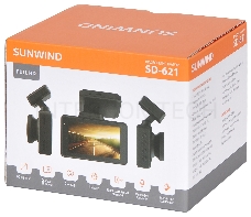 Видеорегистратор SunWind SD-621 черный 2Mpix 1080x1920 1080p 170гр. GPCV1167B