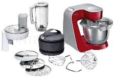 Кухонный комбайн Bosch MUM58720 1000Вт красный/серебристый