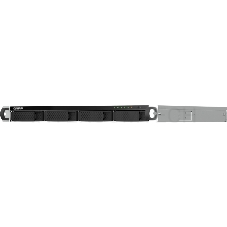 Сетевое хранилище SMB QNAP TS-464U-8G NAS 4 HDD trays, rackmount 1U, 1 PSU. 4-core Intel Celeron N5105/N5095 2.0-2.9 GHz, 8 GB RAM MAX, 2x2.5GbE, 2xUSB 3.2 Gen 2 (10Gbps), 2xUSB 2.0, 1xHDMI, PCIe Gen 3 x2 , W/o rail kit RAIL-B02