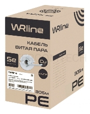 Кабель информационный WRline WR-UTP-4P-C5E-PE-BK кат.5E U/UTP 4X2X24AWG PE внешний 305м черный