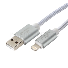 Кабель Cablexpert для Apple CC-U-APUSB02S-1.8M, AM/Lightning, серия Ultra, длина 1.8м, серебристый, блистер