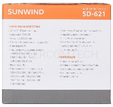 Видеорегистратор SunWind SD-621 черный 2Mpix 1080x1920 1080p 170гр. GPCV1167B