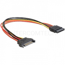 Удлинитель кабеля питания SATA Cablexpert CC-SATAMF-02, 15pin(M)/15pin(F), 50см