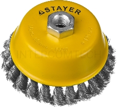 Кордщетка STAYER PROFESSIONAL 35128-120  чашка М14 плетеная 0.5мм 120мм