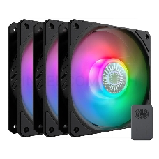 Вентиляторы для корпуса 1 Ватт Cooler Master MASTERFAN SICKLEFLOW, 120mm, 4-Pin (PWM), ARGB, 3 pcs + ARGB Controller