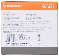 Видеорегистратор SunWind SD-621 черный 2Mpix 1080x1920 1080p 170гр. GPCV1167B