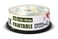 Диск DVD-R Mirex 4.7 Gb, 16x, Cake Box (25), Ink Printable (25/300)