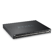 Коммутатор ZYXELXGS4600-52F AC L3 Managed Switch, 48 port Gig SFP, 4 dual pers.  and 4x 10G SFP+, stackable, dual PSU AC