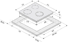 Варочная панель электрическая Krona FIDATO 45 BL