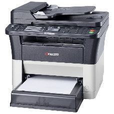 МФУ Kyocera Ecosys FS-1125MFP, лазерный принтер/сканер/копир/факс A4, 25 стр/мин, 1800x600 dpi, 64 Мб, ADF, дуплекс, подача: 251 лист., вывод: 100 лист., Ethernet, USB, ЖК-панель