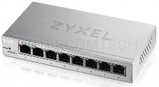 Коммутатор ZyXEL GS1200-8 Smart 8-port GbE Web Managed Switch, 60W, VLAN, IGMP, QoS, Link Aggregation