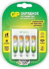 Зарядное устройство GP Rechargeable Е411/75AAAHCCS-2CR1 AA/AAA NiMH 750mAh (4шт) блистер