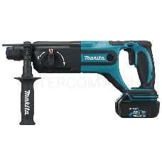 Перфоратор Makita DHR241RFE Перфоратор ак ,SDS+,{18В,2 х 3А ч Li-ion,3реж,1.9Дж,0-4000у\м,3.5кг,чем,подсв,совмест с 4 А ч Li-ion}