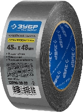 Армированная лента, ЗУБР ПРОФЕССИОНАЛ  универсальная, влагостойкая, 48мм х 45м, серебристая [12090-50-50]