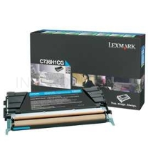 Картридж Lexmark c73x/x73x Return 10K Синий