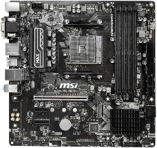 Материнская плата MSI B450M PRO-VDH MAX Soc-AM4 AMD B450 4xDDR4 mATX AC`97 8ch(7.1) GbLAN RAID+VGA+DVI+HDMI