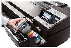 Плоттер HP Designjet T1700 44 PostScript <1VD87A> A0, 128Гб (виртуальная), HDD500Гб, USB, LAN