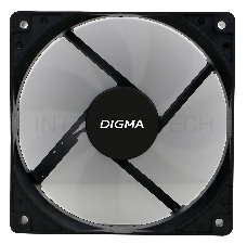 Вентилятор Digma DFAN-120-7 120x120x25mm 3-pin 4-pin (Molex)23dB 73gr Ret