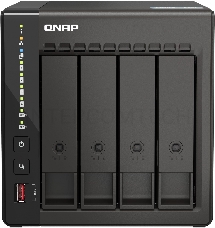 Сетевое хранилище SMB QNAP TS-453E-8G NAS, 4-tray w/o HDD. 2xHDMI-port. 4-core Celeron J6412 2-2.6 GHz, 8GB DDR,  2x2.5Gb LAN, 2 x M.2 2280 PCIe Gen 3 x2, 2x USB 3.2 Gen 2 (10Gbps) Port, 2x USB 2.0 port