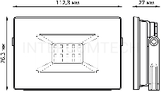 Прожектор светодиодный GAUSS 613527120  LED 20W 1300lm IP65 3000К черный 1/60