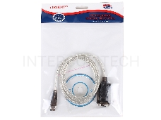 Кабель-адаптер USB AM <-> COM DB9M(RS232) Orient USS-101N18, chipset Prolific PL2303TA, поддержка Win 8/8.1, 1.8м, крепление винты